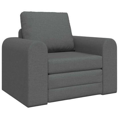 Sofá-Cama Cinza Escuro 98 x 71 x 83 cm tecido