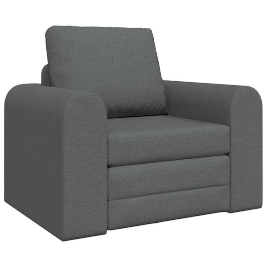 Sofá-Cama Cinza Escuro 98 x 71 x 83 cm tecido
