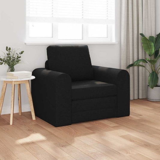 Sofá-Cama Preto 98 x 71 x 83 cm tecido