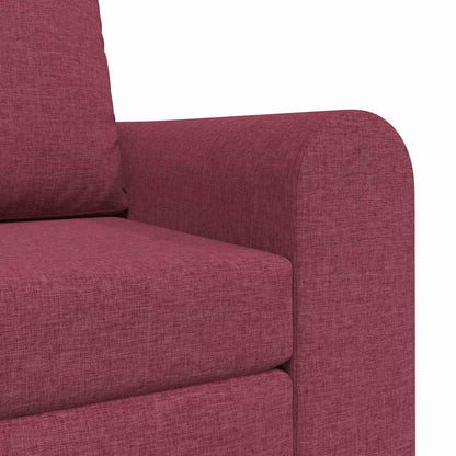 Sofá-Cama vermelho tinto 98 x 71 x 83 cm tecido