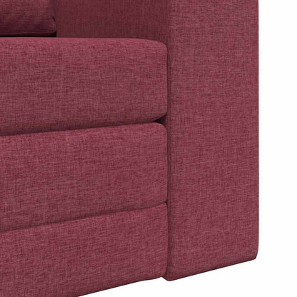 Sofá-Cama vermelho tinto 98 x 71 x 83 cm tecido