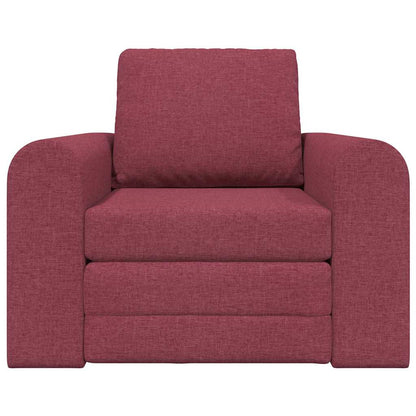 Sofá-Cama vermelho tinto 98 x 71 x 83 cm tecido