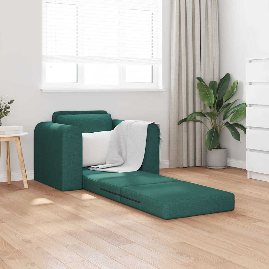 Sofá-Cama Verde-escuro 98 x 71 x 83 cm tecido