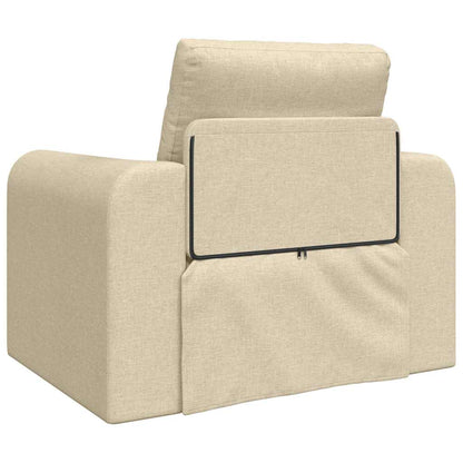 Sofá-Cama Creme 98 x 71 x 83 cm tecido