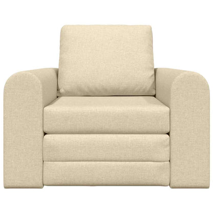 Sofá-Cama Creme 98 x 71 x 83 cm tecido