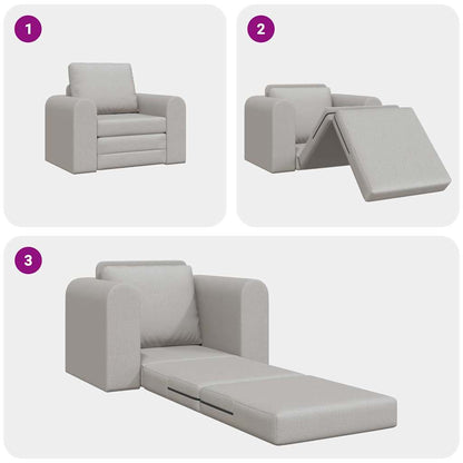 Sofá-Cama Cinza Nuvem 98 x 71 x 83 cm tecido