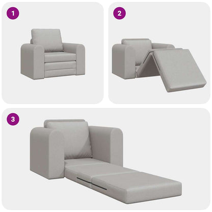 Sofá-Cama Cinza Nuvem 98 x 71 x 83 cm tecido