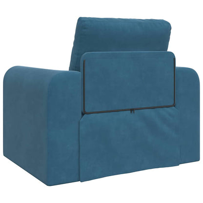 Sofá-Cama Azul 98 x 71 x 83 cm Veludo
