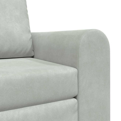 Sofá-Cama Cinzento-claro 98 x 71 x 83 cm Veludo