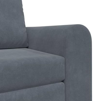 Sofá-Cama Cinzento escuro 98 x 71 x 83 cm Veludo