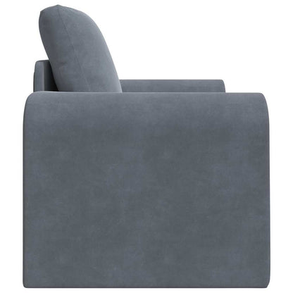 Sofá-Cama Cinzento escuro 98 x 71 x 83 cm Veludo