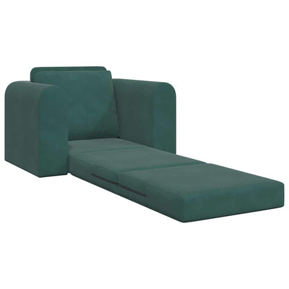 Sofá-Cama Verde-escuro 98 x 71 x 83 cm Veludo