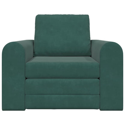 Sofá-Cama Verde-escuro 98 x 71 x 83 cm Veludo