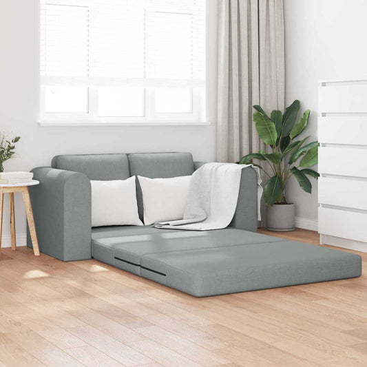 Sofá-Cama Cinzento-claro 148 x 71 x 83 cm tecido