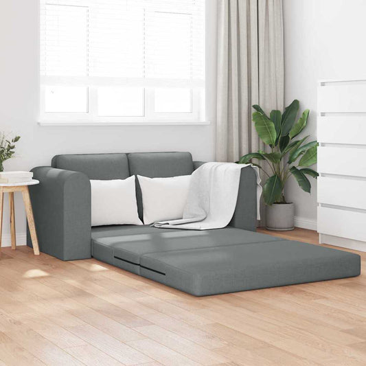 Sofá-Cama Cinzento escuro 148 x 71 x 83 cm tecido