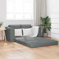 Sofá-Cama Cinzento escuro 148 x 71 x 83 cm tecido