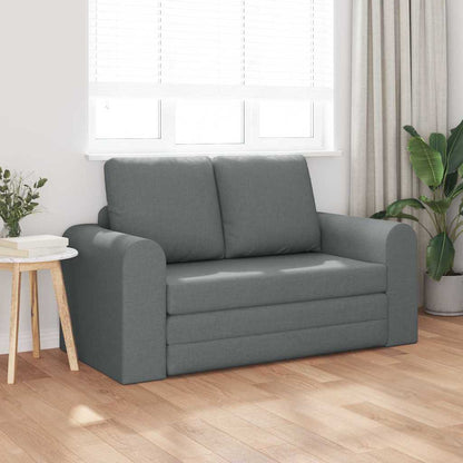 Sofá-Cama Cinzento escuro 148 x 71 x 83 cm tecido