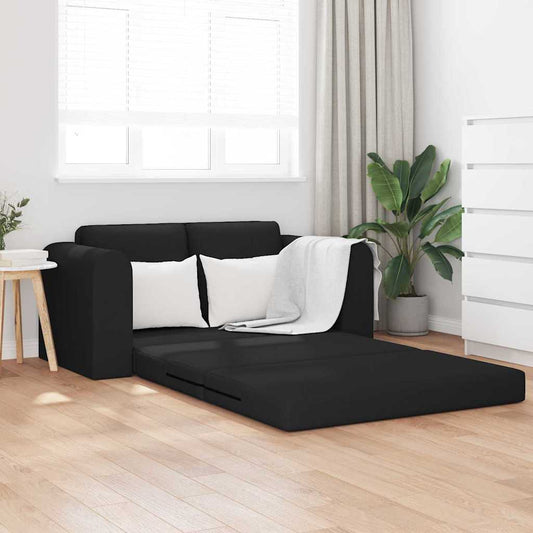 Sofá-Cama Preto 148 x 71 x 83 cm tecido