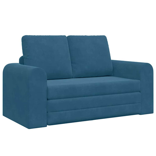 Sofá-Cama Azul 148 x 71 x 83 cm Veludo