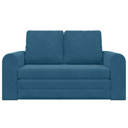 Sofá-Cama Azul 148 x 71 x 83 cm Veludo