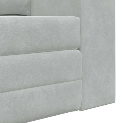 Sofá-Cama Cinzento-claro 148 x 71 x 83 cm Veludo