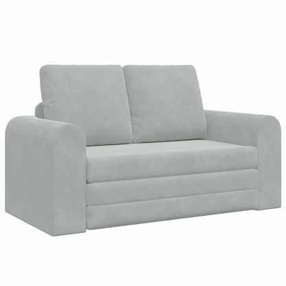 Sofá-Cama Cinzento-claro 148 x 71 x 83 cm Veludo