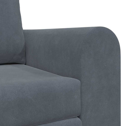 Sofá-Cama Cinzento escuro 148 x 71 x 83 cm Veludo