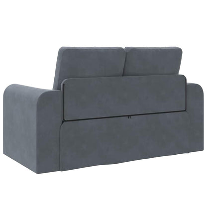 Sofá-Cama Cinzento escuro 148 x 71 x 83 cm Veludo
