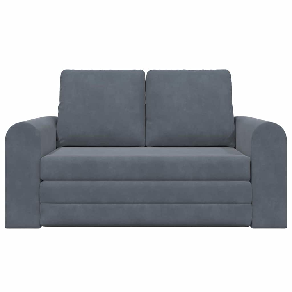 Sofá-Cama Cinzento escuro 148 x 71 x 83 cm Veludo
