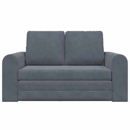 Sofá-Cama Cinzento escuro 148 x 71 x 83 cm Veludo