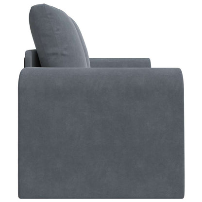Sofá-Cama Cinzento escuro 148 x 71 x 83 cm Veludo