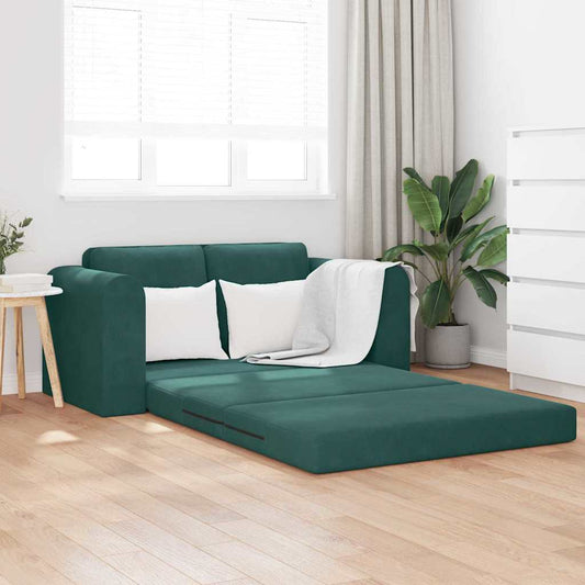 Sofá-Cama Verde-escuro 148 x 71 x 83 cm Veludo