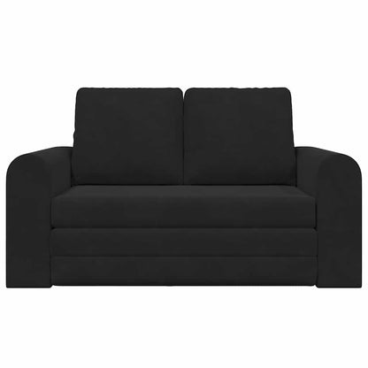 Sofá-Cama Preto 148 x 71 x 83 cm Veludo
