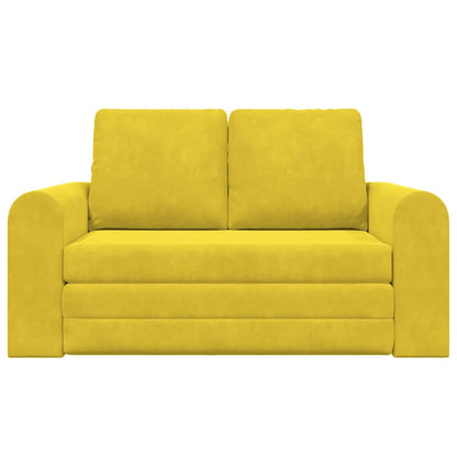 Sofá-Cama Amarelo 148 x 71 x 83 cm Veludo