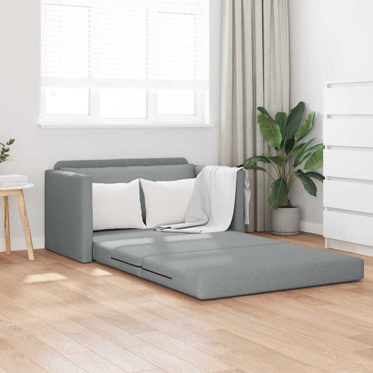 Sofá-Cama Cinzento-claro 124 x 71 x 78 cm tecido