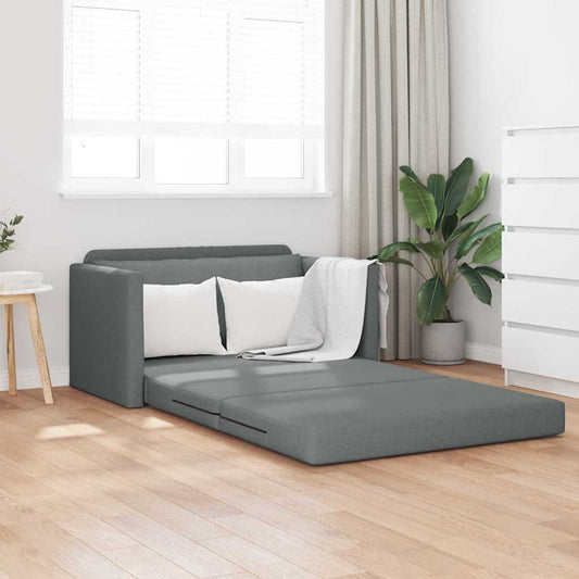 Sofá-Cama Cinzento escuro 124 x 71 x 78 cm tecido