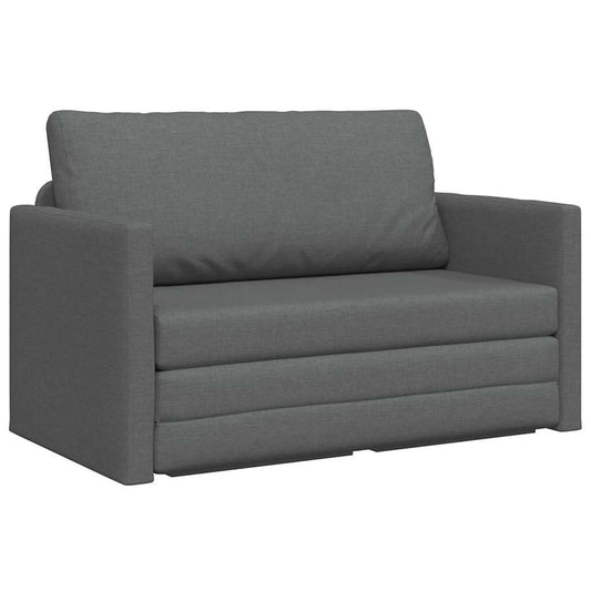 Sofá-Cama Cinzento escuro 124 x 71 x 78 cm tecido