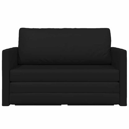 Sofá-Cama Preto 124 x 71 x 78 cm Couro Artificial