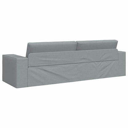 Sofá-cama de chão Cinzento-claro 245 x 78 x 77 cm tecido