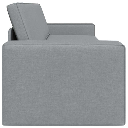 Sofá-cama de chão Cinzento-claro 245 x 78 x 77 cm tecido