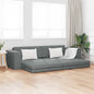 Sofá-cama de chão Cinza Escuro 245 x 78 x 77 cm tecido