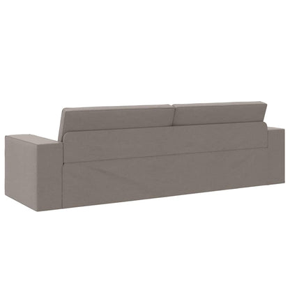 Sofá-cama de chão Cinzento-acastanhado 245 x 78 x 77 cm tecido