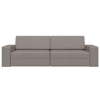 Sofá-cama de chão Cinzento-acastanhado 245 x 78 x 77 cm tecido