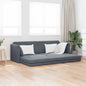 Sofá-Cama Cinza Escuro 213 x 70 x 77 cm Veludo