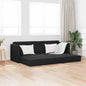 Sofá-Cama Preto 213 x 70 x 77 cm Veludo