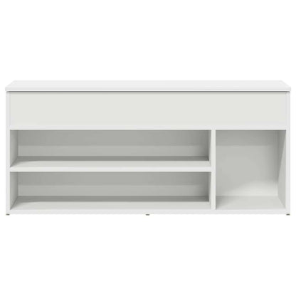 Banco sapateira 102x30,5x45 cm derivados de madeira branco