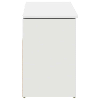 Banco sapateira 102x30,5x45 cm derivados de madeira branco