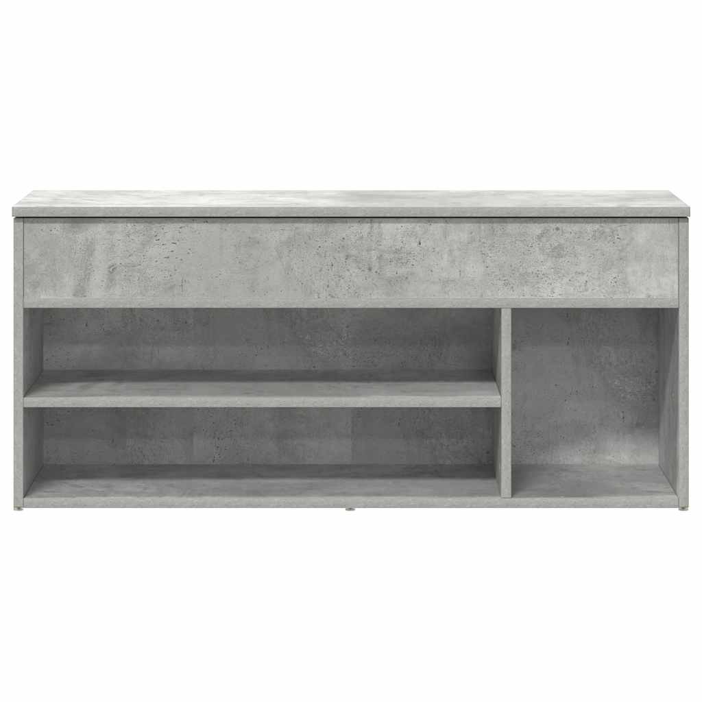Banco sapateira 102x30,5x45 cm derivados cinzento cimento