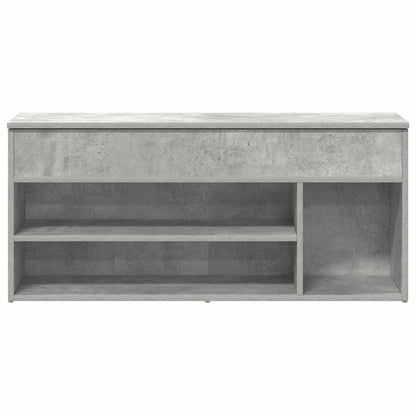 Banco sapateira 102x30,5x45 cm derivados cinzento cimento