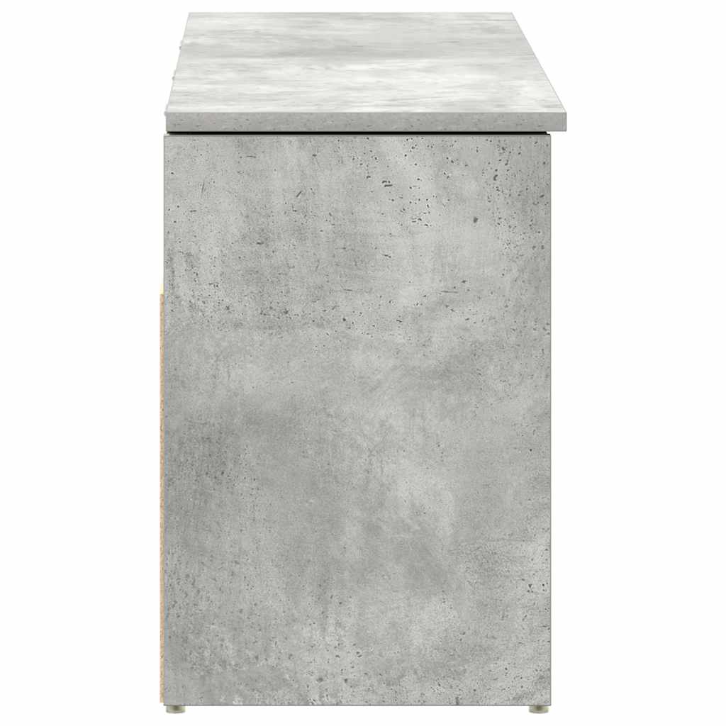 Banco sapateira 102x30,5x45 cm derivados cinzento cimento